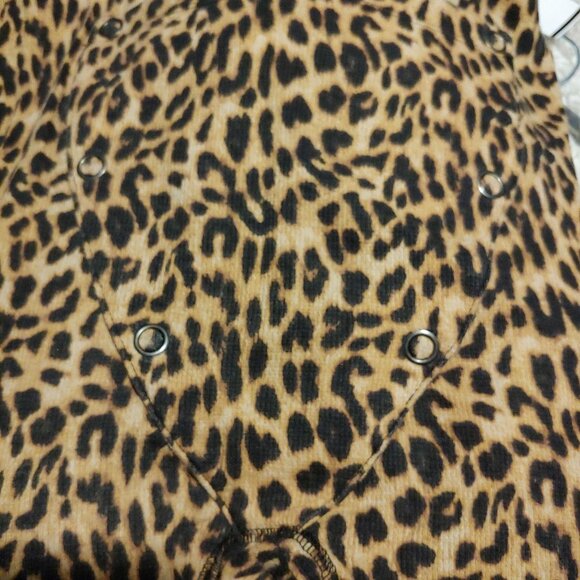 Victoria's Secret Pink Long Jane One Piece Leopard Loungewear PJs S/P - Picture 11 of 11